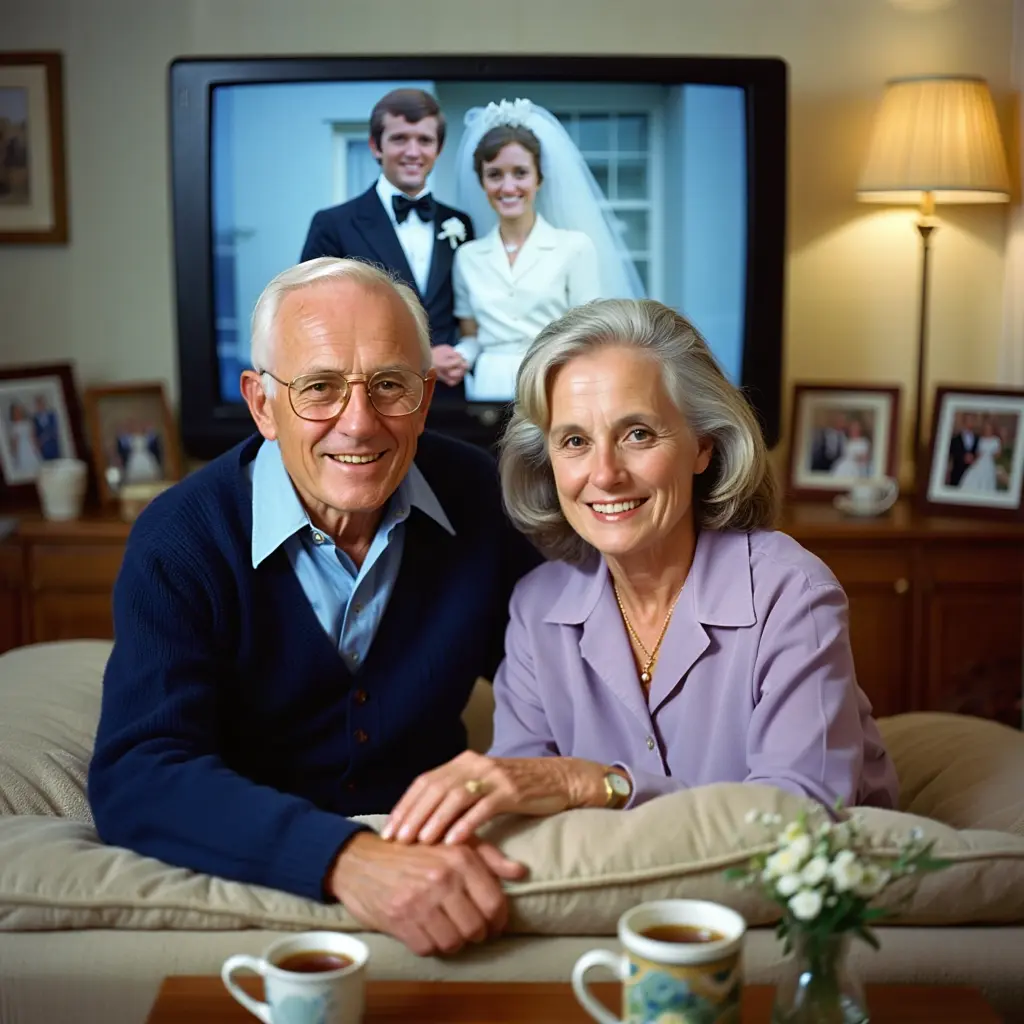 Digital lysbildeshow med familiebilder